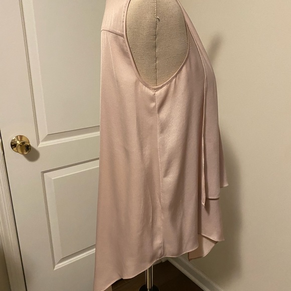 BCBG Max Azria silk tunic, size S pale pink - Picture 4 of 5